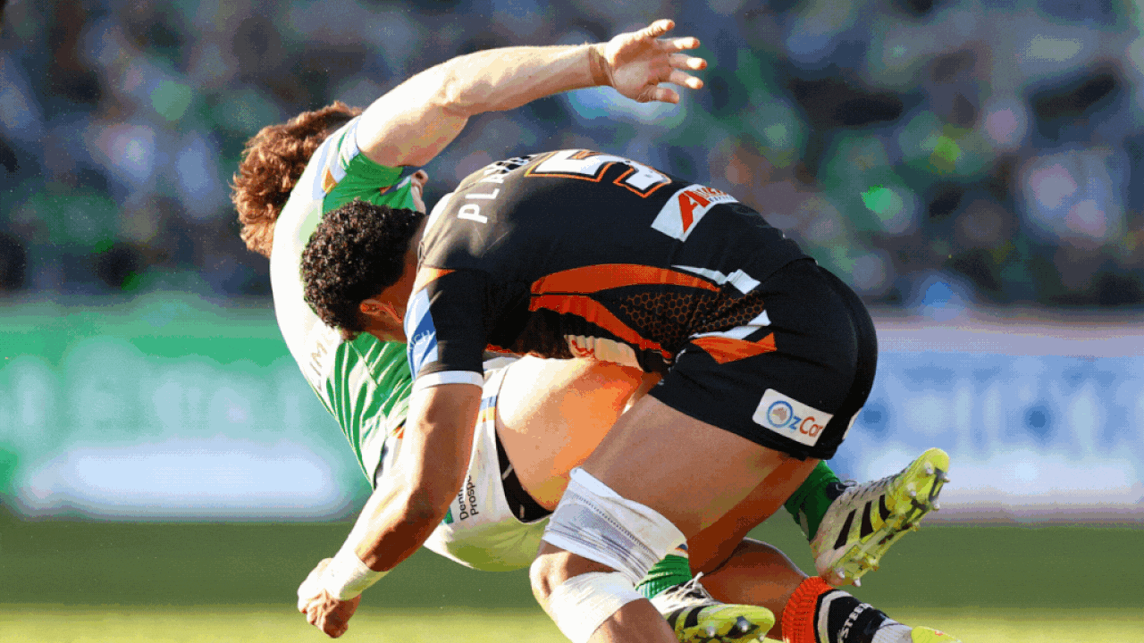 NRL Tackle: Ethan Strange’s toughness defined by a smile in season’s most violent moment