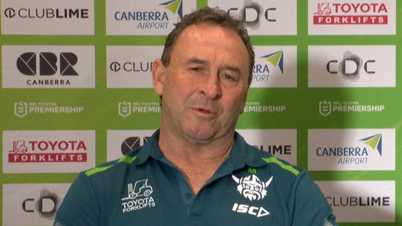 ‘Not up to a standard’: Ricky’s take on Raiders thumping... and classic reply to Broncos question