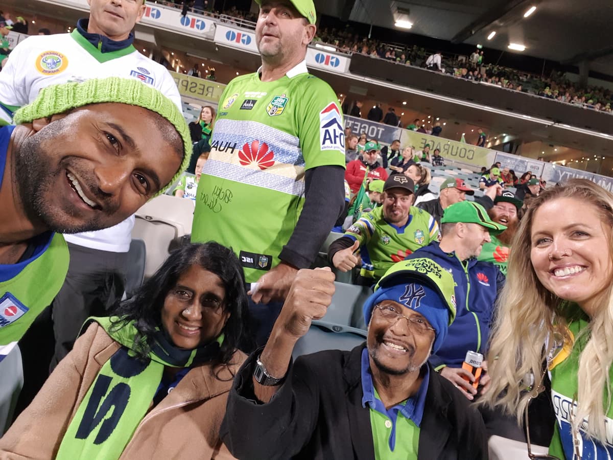 ‘Raiders aren’t just a team, they’re a community’: Canberra fan AJ