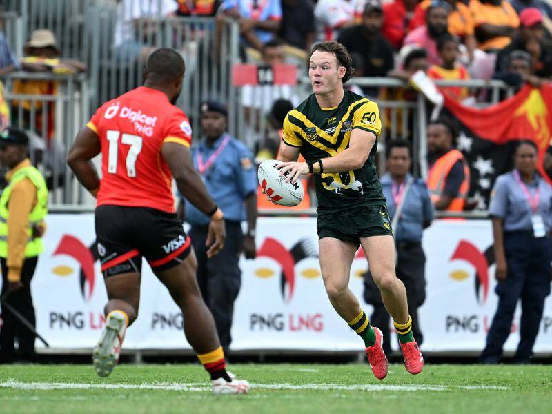 Ethan Strange starred for the Prime Minister's XIII against PNG.  Photo: PR IMAGE PHOTO