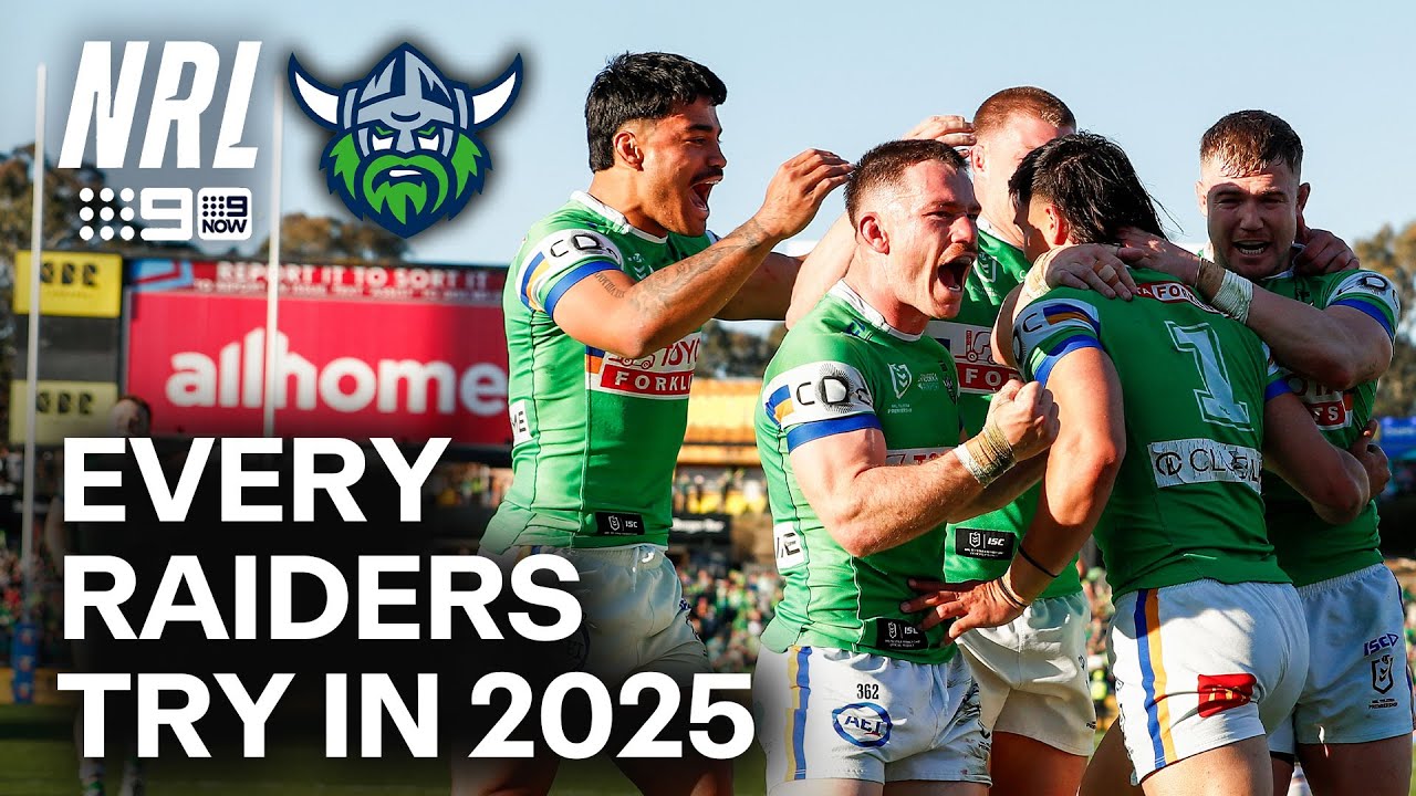 EVERY try scored by the Canberra Raiders in 2025! | NRL on Nine