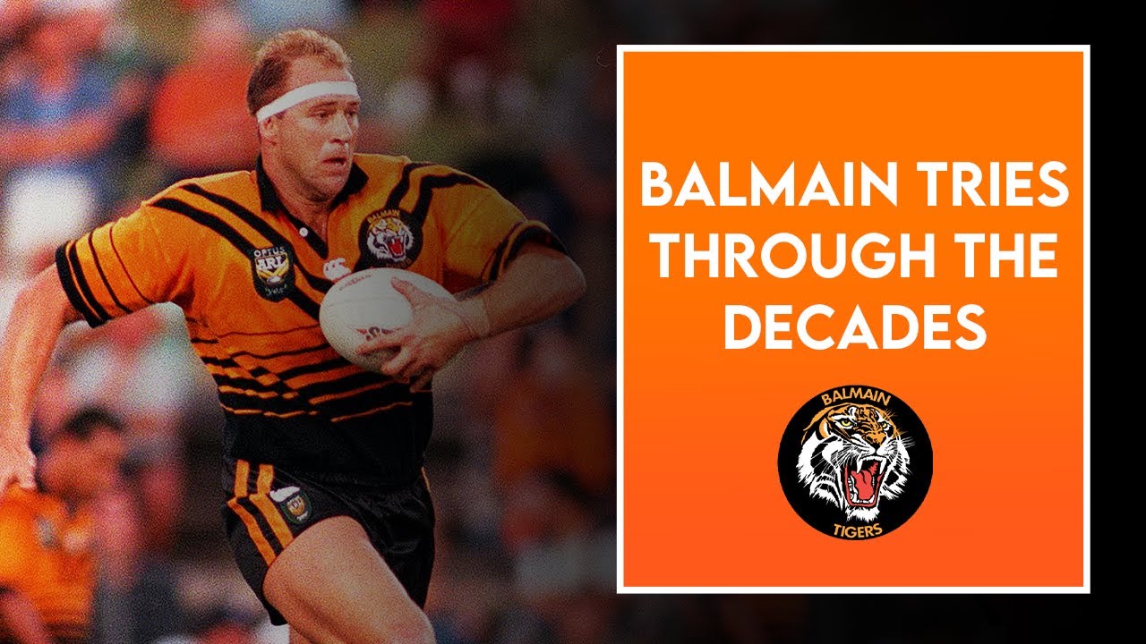 Balmain Tigers tries through the decades