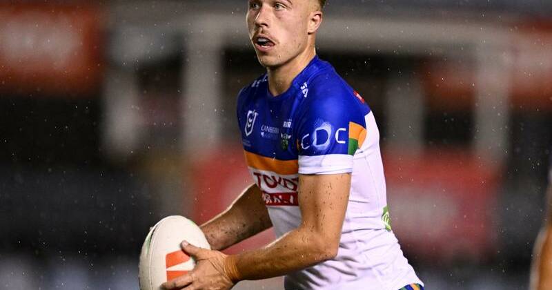 Ethan Sanders is being tipped to steer the Raiders around the field to start the 2026 season. Photo: Dan Himbrechts/AAP PHOTOS