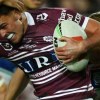 Young playmaker Joey Walsh impressed in Manly's NRL trial win over the Warriors. Photo: Dean Lewins/AAP PHOTOS