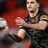 Despite his heroics for Penrith, Nathan Cleary is still searching for an elusive Dally M Medal. Photo: Dan Himbrechts/AAP PHOTOS