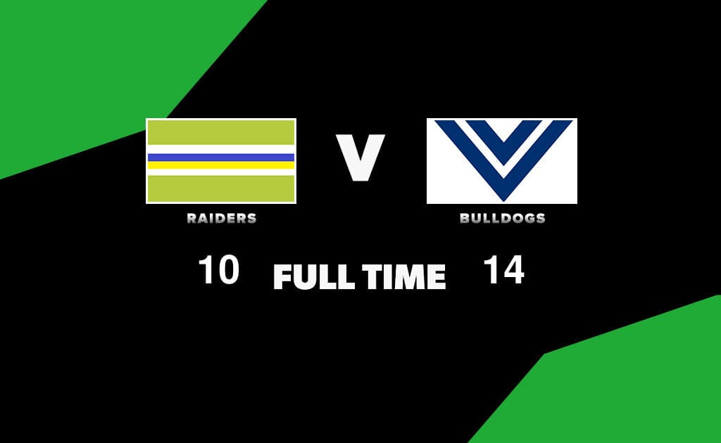 FULL TIME: Raiders vs Bulldogs – Round 3, 2026