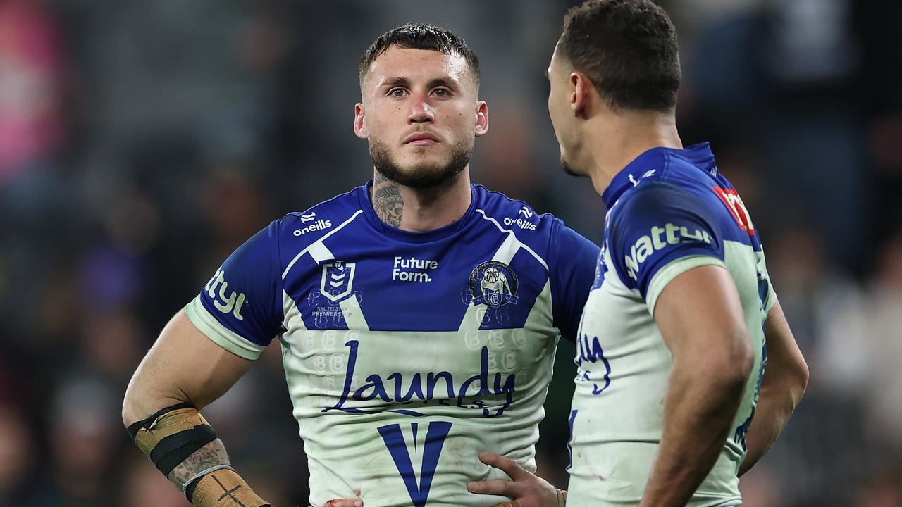 Bulldogs coach Cameron Ciraldo reacts to Bronson Xerri after shock axing