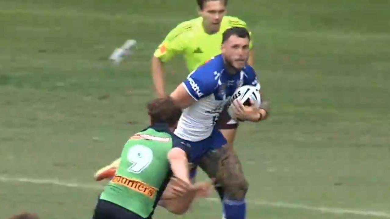 Axed Bulldogs star Bronson Xerri scores with first touch in NSW Cup