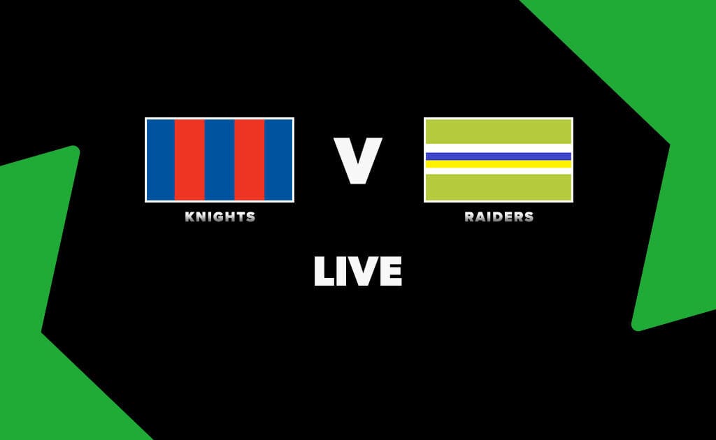 LIVE: Knights vs Raiders – Round 5, 2026