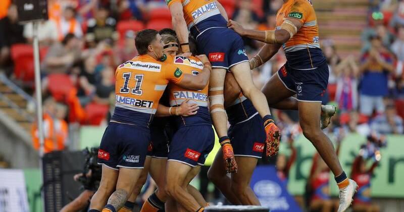 High flying Newcastle have soared over Canberra by 20 points at McDonald Jones Stadium. Photo: Darren Pateman/AAP PHOTOS