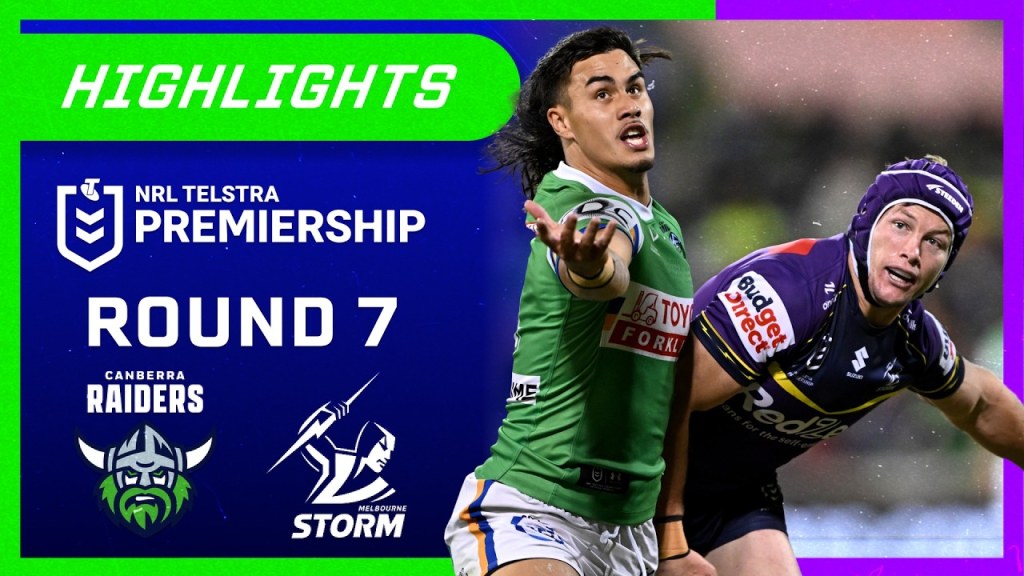 NRL Highlights: Raiders v Storm - Round 7 | NRL on Nine