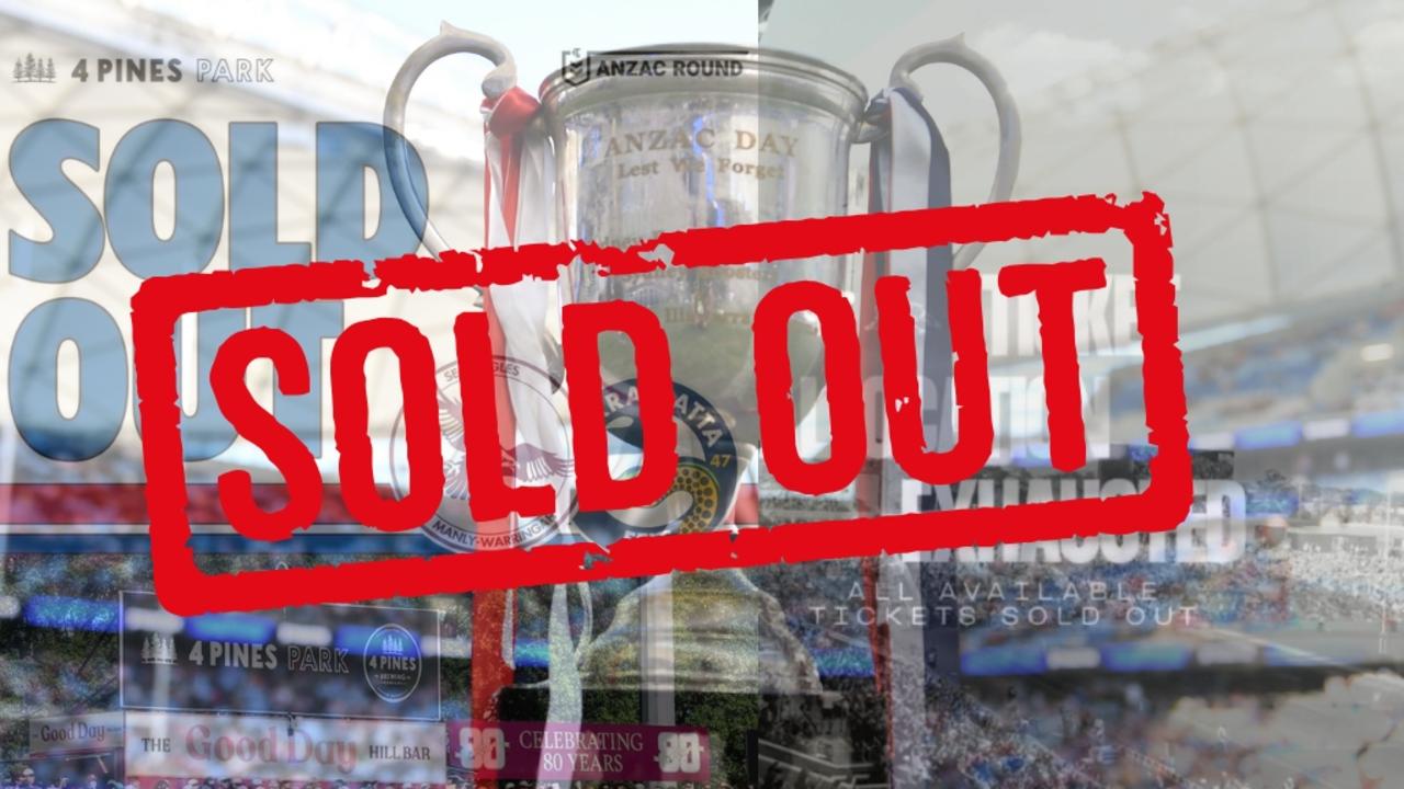 NRL Anzac Round: Cowboys are 3000 tickets away from completing first full-round sellout in 118 years