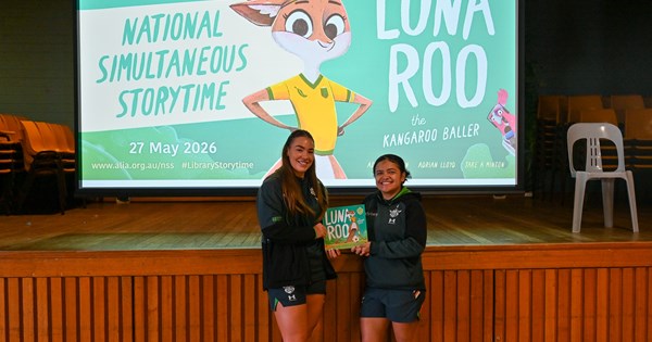 Raiders NRLW players support National Simultaneous Storytime