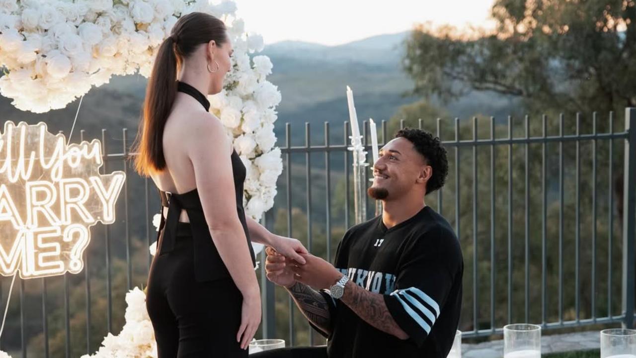 Canberra Raiders star Simi Sasagi opens up on engagement, family, chasing NRL dream