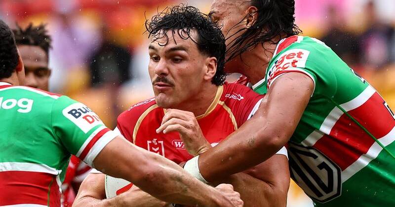Hamstring tightness means Herbie Farnworth will miss the Dolphins' clash with the Raiders. Photo: AAP PHOTOS