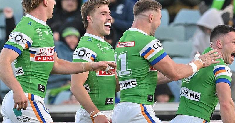 The Raiders have broken a two-game losing streak with a win over the in-form Cowboys in Canberra. Photo: Mick Tsikas/AAP PHOTOS