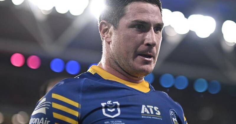 Mitchell Moses wont play for Parramatta against the Dogs, putting an Origin return in severe doubt. Photo: Dave Hunt/AAP PHOTOS