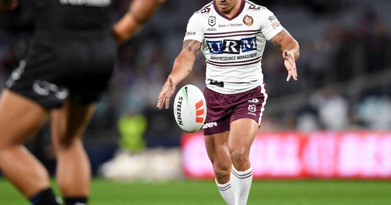 Jamal Fogarty's kicking proved costly in a tight loss to Canterbury. Photo: Steven Markham/AAP PHOTOS