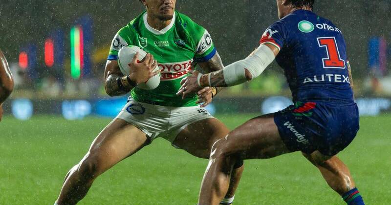 The Raiders are going to have to manage without the powerful Simi Sasagi for about another month. Photo: Joshua Devenie/AAP PHOTOS