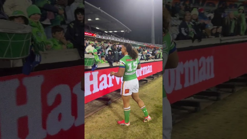 Things you love to see 🥁 #WeAreRaiders #NRL