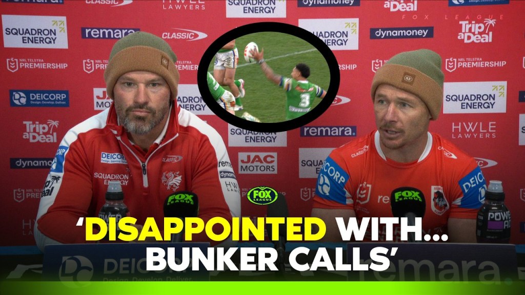 Young furious at bunker decisions after damaging defeat to the Raiders 😡 | Dragons Press Conference