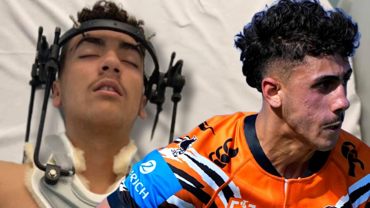 Centimetres from disaster: How a broken neck almost cost Javon Andrews his NRL dream