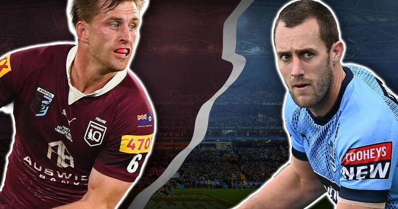 Queensland captain Cameron Munster and NSW counterpart Isaah Yeo go toe-to-toe in Brisbane. Photo: Susie Dodds/AAP PHOTOS