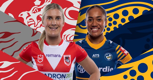 Dragons v Eels: Cross shuffles forwards; Alo promoted to start