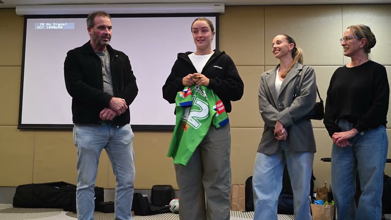 Charlotte Basham jersey presentation