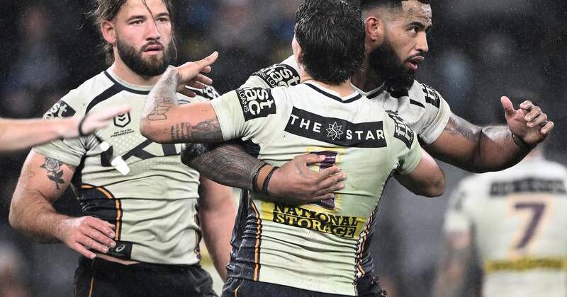 Pat Carrigan, Reece Walsh and Payne Haas were outstanding in the Broncos' win over Penrith. Photo: Dan Himbrechts/AAP PHOTOS
