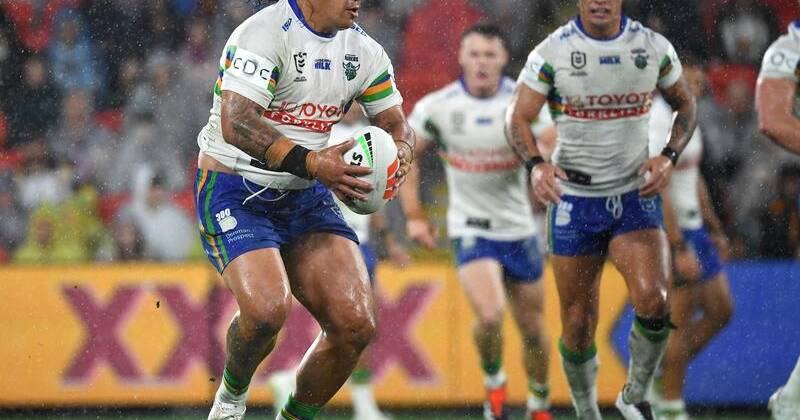 Josh Papali'i is back for Canberra in a major boost for the struggling Raiders. Photo: Jono Searle/AAP PHOTOS