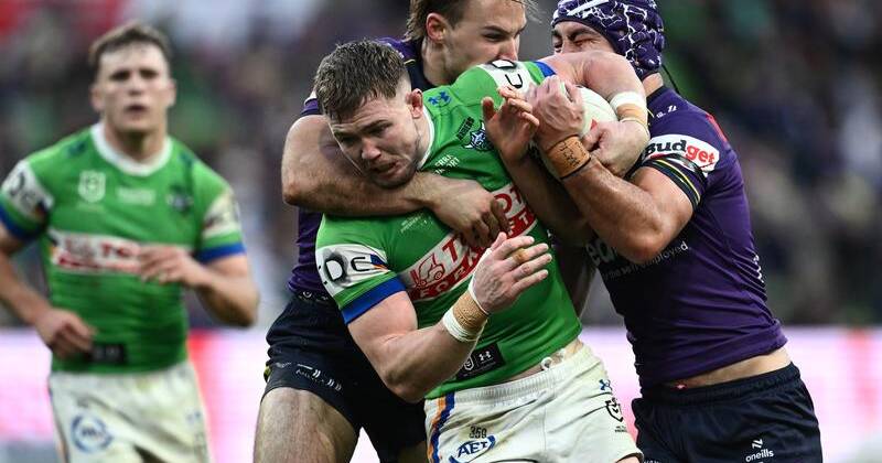 Canberra are desperate to cling on to Hudson Young as reports emerge of a big-money offer from PNG. Photo: Joel Carrett/AAP PHOTOS