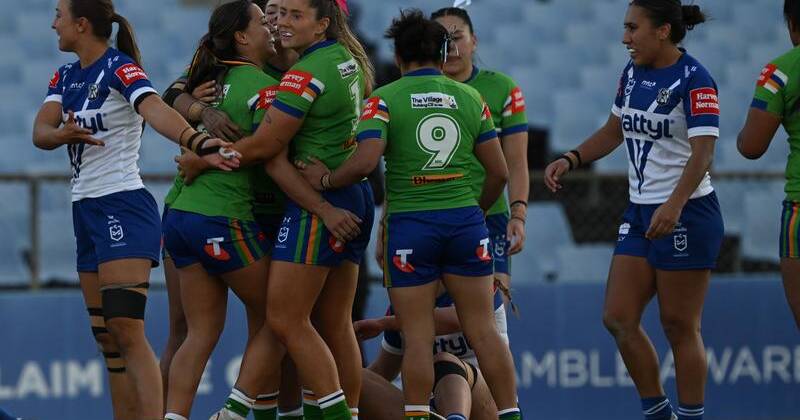 Krystal Blackwell was outstanding in the Raiders' crushing win over the Bulldogs.  Photo: Dean Lewins/AAP PHOTOS