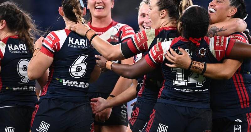 The Sydney Roosters have beaten the Raiders to secure their place in the NRLW grand final. Photo: Dan Himbrechts/AAP PHOTOS
