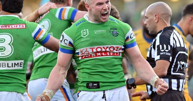 Hudson Young says he will only be at one of two clubs in 2028, playing for either Canberra or PNG. Photo: Mick Tsikas/AAP PHOTOS