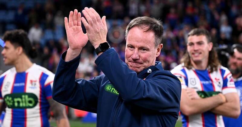 Newcastle's finals run won bring Dally M points for their coach Justin Holbrook. Photo: Dan Himbrechts/AAP PHOTOS